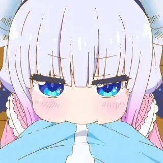 ☁️-kanna @stickerspackanime, Telegram Sticker
