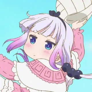 ☁️-kanna @stickerspackanime, Telegram Sticker