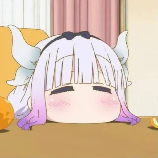 ☁️-kanna @stickerspackanime, Telegram Sticker
