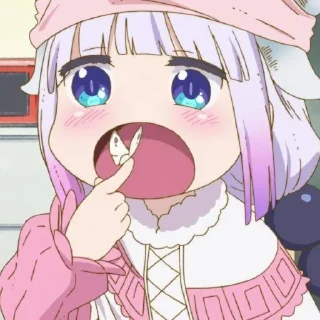 ☁️-kanna @stickerspackanime, Telegram Sticker