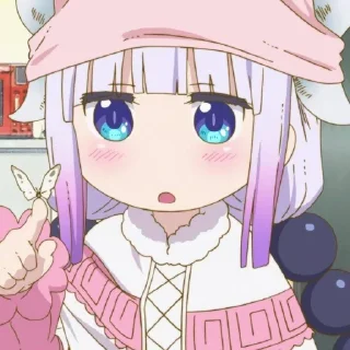 ☁️-kanna @stickerspackanime, Telegram Sticker