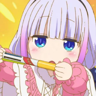 ☁️-kanna @stickerspackanime, Telegram Sticker