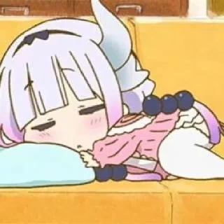 ☁️-kanna @stickerspackanime, Telegram Sticker