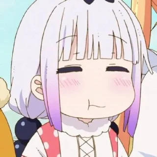 ☁️-kanna @stickerspackanime, Telegram Sticker