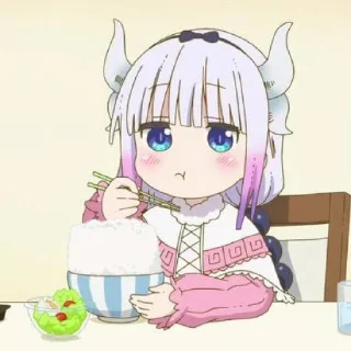 ☁️-kanna @stickerspackanime, Telegram Sticker