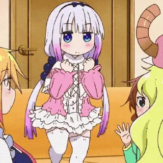 ☁️-kanna @stickerspackanime, Telegram Sticker