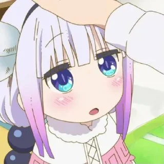 ☁️-kanna @stickerspackanime, Telegram Sticker