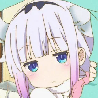 ☁️-kanna @stickerspackanime, Telegram Sticker