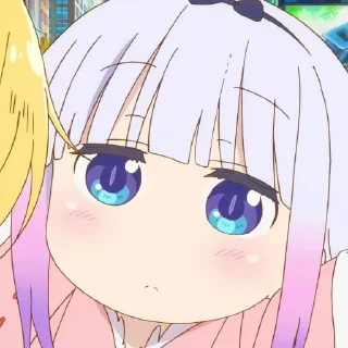 ☁️-kanna @stickerspackanime, Telegram Sticker