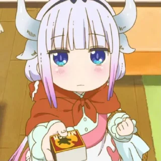 ☁️-kanna @stickerspackanime, Telegram Sticker