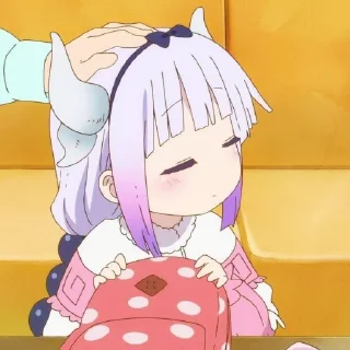 ☁️-kanna @stickerspackanime, Telegram Sticker