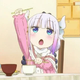 ☁️-kanna @stickerspackanime, Telegram Sticker