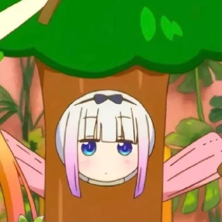 ☁️-kanna @stickerspackanime, Telegram Sticker