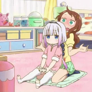 ☁️-kanna @stickerspackanime, Telegram Sticker