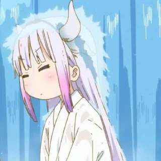 ☁️-kanna @stickerspackanime, Telegram Sticker