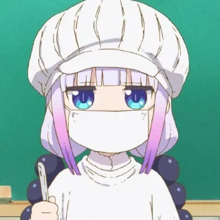 ☁️-kanna @stickerspackanime, Telegram Sticker