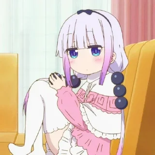 ☁️-kanna @stickerspackanime, Telegram Sticker