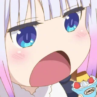 ☁️-kanna @stickerspackanime, Telegram Sticker