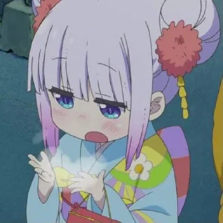 ☁️-kanna @stickerspackanime, Telegram Sticker