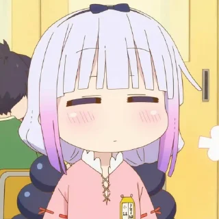 ☁️-kanna @stickerspackanime, Telegram Sticker