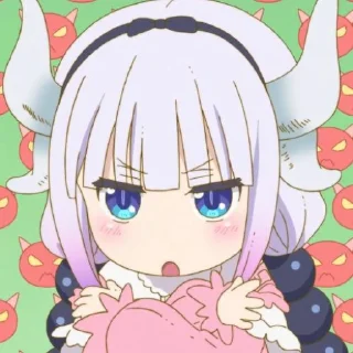 ☁️-kanna @stickerspackanime, Telegram Sticker