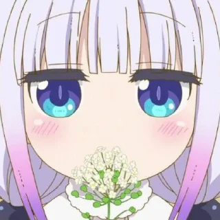 ☁️-kanna @stickerspackanime, Telegram Sticker