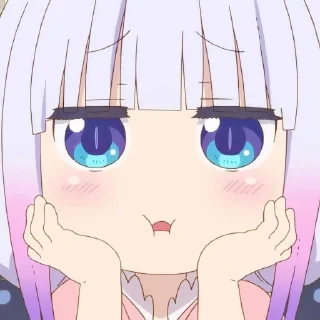 ☁️-kanna @stickerspackanime, Telegram Sticker