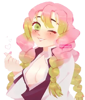 💖-Mitsuri Kanroji @LadyLuxanna, Telegram Sticker