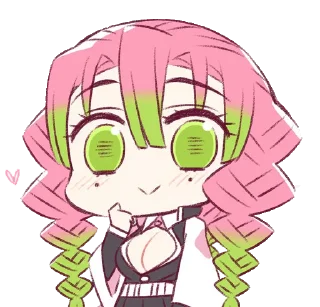 💖-Mitsuri Kanroji @LadyLuxanna, Telegram Sticker