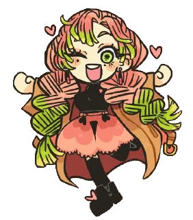 💖-Mitsuri Kanroji @LadyLuxanna, Telegram Sticker
