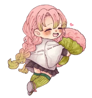 💖-Mitsuri Kanroji @LadyLuxanna, Telegram Sticker