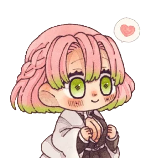 💖-Mitsuri Kanroji @LadyLuxanna, Telegram Sticker