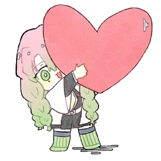 💖-Mitsuri Kanroji @LadyLuxanna, Telegram Sticker