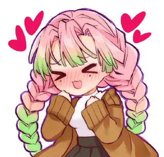 💖-Mitsuri Kanroji @LadyLuxanna, Telegram Sticker