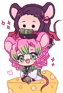 💖-Mitsuri Kanroji @LadyLuxanna, Telegram Sticker