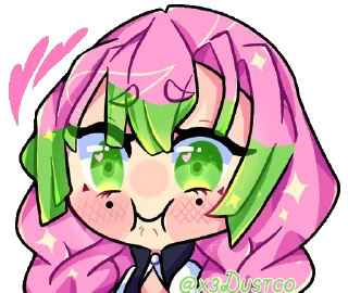 💖-Mitsuri Kanroji @LadyLuxanna, Telegram Sticker
