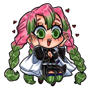 💖-Mitsuri Kanroji @LadyLuxanna, Telegram Sticker