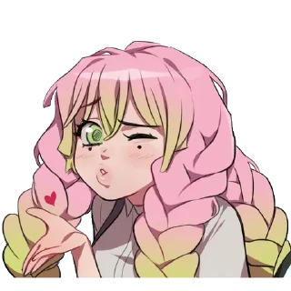 💖-Mitsuri Kanroji @LadyLuxanna, Telegram Sticker
