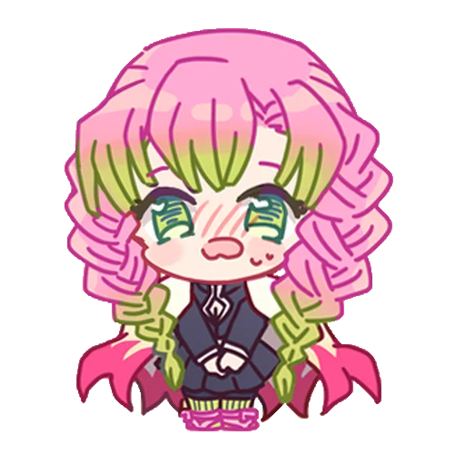 Mitsuri Kanroji @LadyLuxanna, telegram sticker