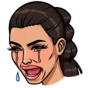 😭-The Kardashians, Telegram Sticker
