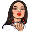 😘-The Kardashians, Telegram Sticker