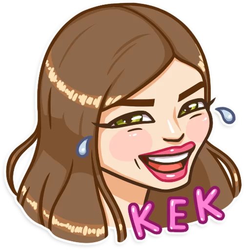 Russian Streaming Girl, telegram sticker