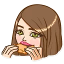 🥐-Russian Streaming Girl, Telegram Sticker