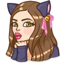 😗-Russian Streaming Girl, Telegram Sticker