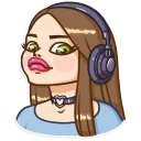 😳-Russian Streaming Girl, Telegram Sticker
