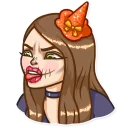 🎃-Russian Streaming Girl, Telegram Sticker