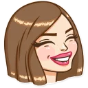 😆-Russian Streaming Girl, Telegram Sticker
