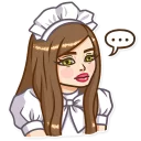 😐-Russian Streaming Girl, Telegram Sticker