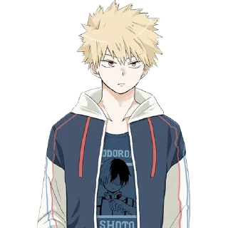 😐-Bakugou Katsuki, Telegram Sticker
