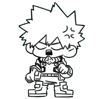 💢-Bakugou Katsuki, Telegram Sticker